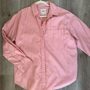 Abercrombie & Fitch Pink Button Down